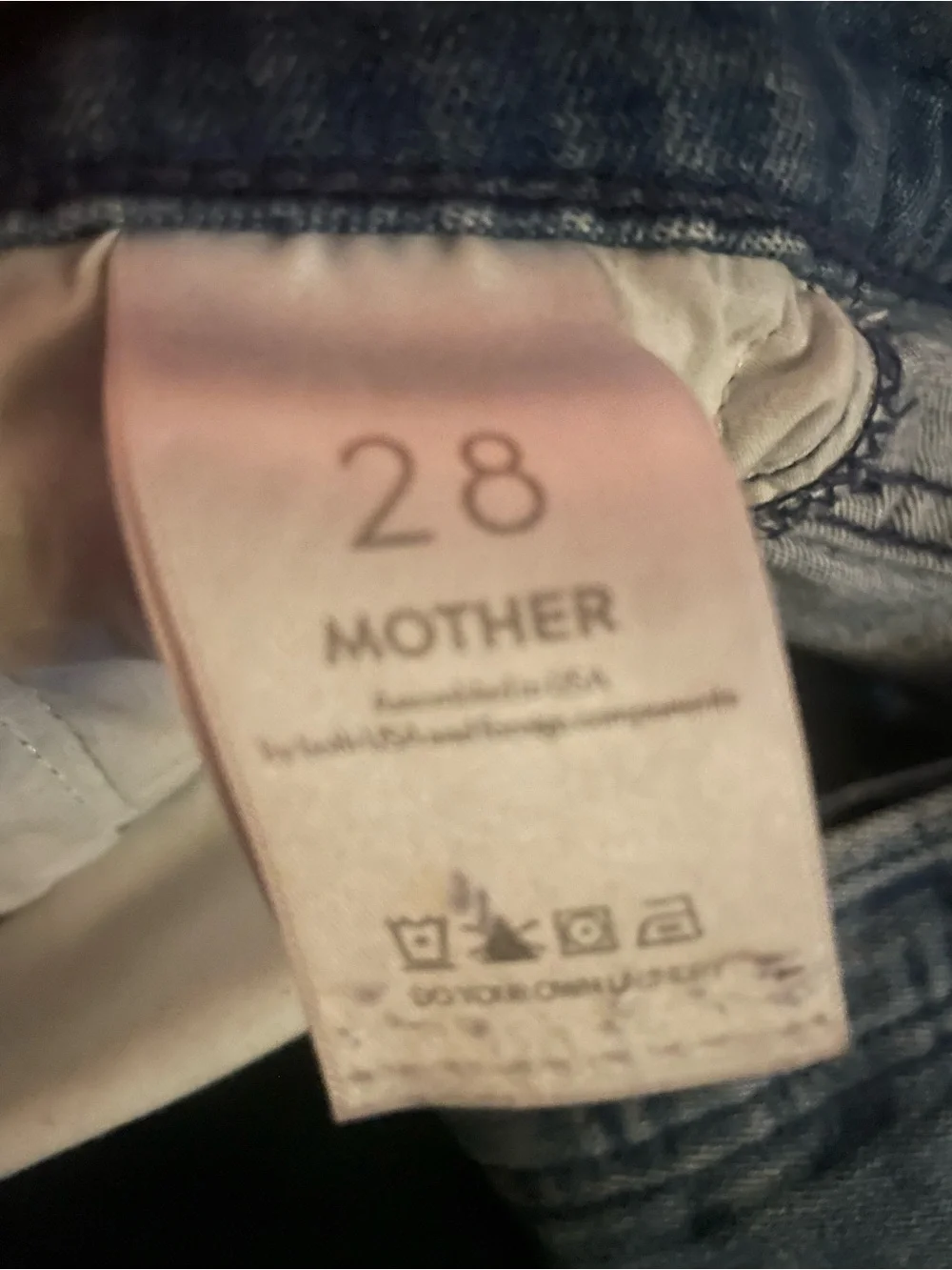 Mother denim jeans * flaws*